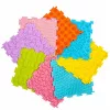LEAN TOYS sensorische siliconen puzzelmat sensorisch pad bont 25 cm 12 stuks
