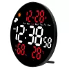 LEAN digitale LED wandklok datum temperatuur luchtvochtigheid alarm afstandsbediening 25 cm