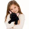 LEAN TOYS pluche Franse buldog zwart 22 cm