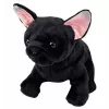 LEAN TOYS pluche Franse buldog zwart 22 cm