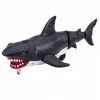 LEAN TOYS RC Shark afstandsbediening haai, beweegt staart, lichten, rookeffect, zwart