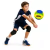 LEAN TOYS volleybal-trainingsbal, geel en blauw, 22 cm, maat 5