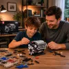 LEAN TOYS Bouwstenen V8-motor mechanisch model met bewegende zuigers, 552 onderdelen