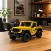 LEAN TOYS Bouwstenen auto off-road voertuig Wrangler geel 746 onderdelen