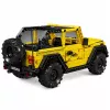 LEAN TOYS Bouwstenen auto off-road voertuig Wrangler geel 746 onderdelen