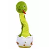 LEAN TOYS Pluchen dansslang interactieve muziek en geluiden mascotte groen