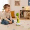 LEAN TOYS Pluchen dansslang interactieve muziek en geluiden mascotte groen