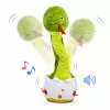 LEAN TOYS Pluchen dansslang interactieve muziek en geluiden mascotte groen