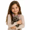 LEAN TOYS Pluchen dier Franse buldog bruin 22 cm