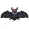 LEAN TOYS Pluchen dier vleermuis met opvouwbare vleugels grijs 57 cm