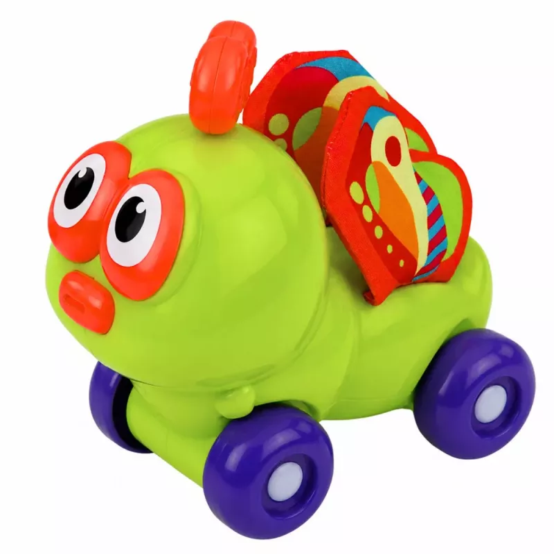 LEAN TOYS Interactief bijen sensorisch auto speelgoed voor peuters groen