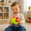 LEAN TOYS Interactief bijen sensorisch auto speelgoed voor peuters groen