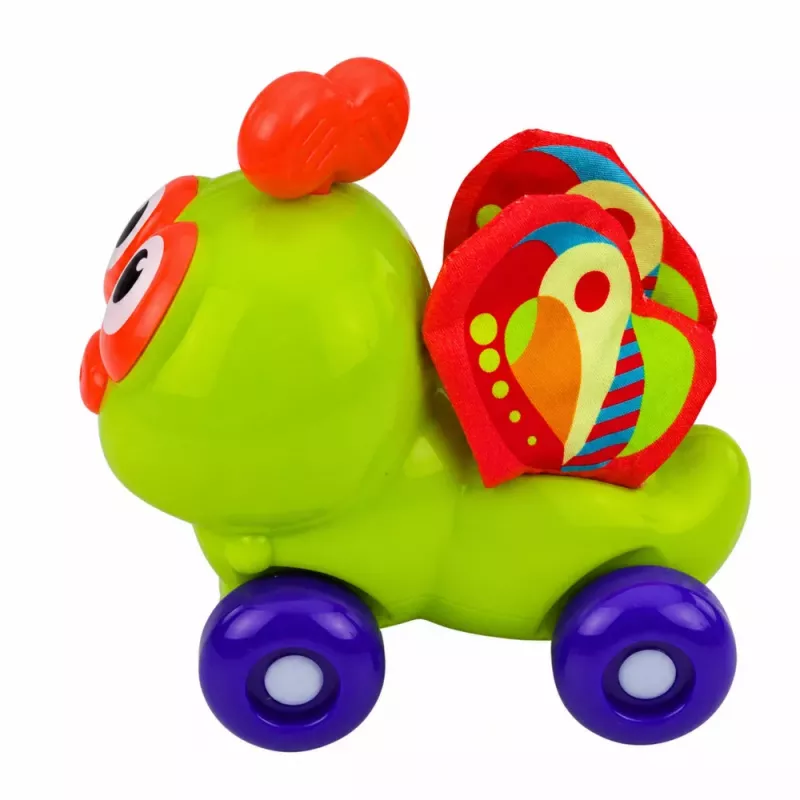 LEAN TOYS Interactief bijen sensorisch auto speelgoed voor peuters groen