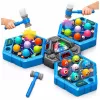 LEAN TOYS Whack-A-Mole creatures arcadespel voor 3 spelers, 3 modi, lichtgevende hamers