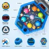 LEAN TOYS Whack-A-Mole creatures arcadespel voor 3 spelers, 3 modi, lichtgevende hamers