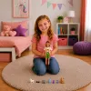 LEAN TOYS Anlily Traveler pop met hond en rugzak-accessoireset