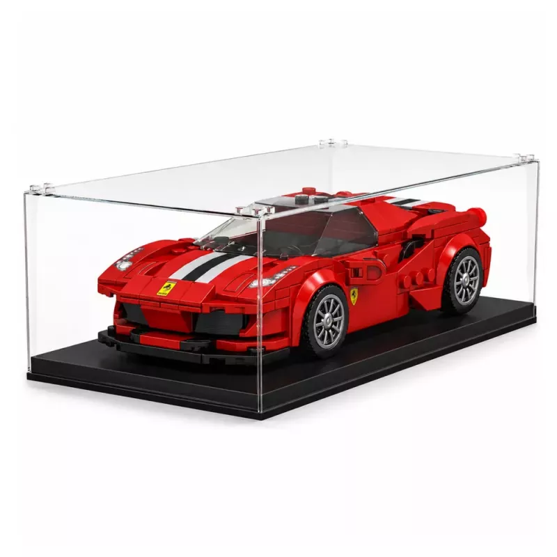 LEAN TOYS constructieblokken sportwagen racewagen vitrine rood 364 delen