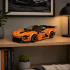 LEAN TOYS constructieblokken sportwagen oranje vitrine 423 stk.