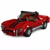 LEAN TOYS bouwstenen klassieke auto S.Cobra rood vitrine 391 stk.
