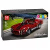 LEAN TOYS bouwstenen klassieke auto S.Cobra rood vitrine 391 stk.