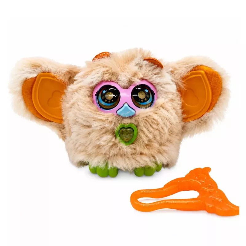 LEAN TOYS Genie Pets interactief wezen licht en geluid hanger beige