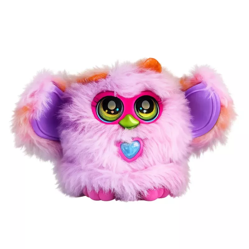 LEAN TOYS Genie Pets interactief wezen met licht en geluid hanger paars