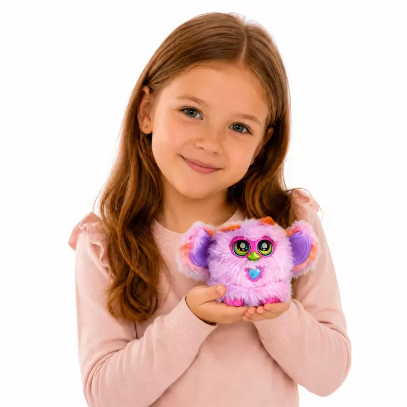 LEAN TOYS Genie Pets interactief wezen met licht en geluid hanger paars
