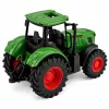 LEAN TOYS Landbouw tractor rubberen wielen groen 1:24