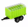 LEAN TOYS Set landbouwvoertuigen tractor veldhakselaar aanhangers 1:68 4 stuks