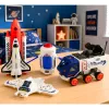 LEAN TOYS Space set raket shuttle drone astronaut satelliet voertuig