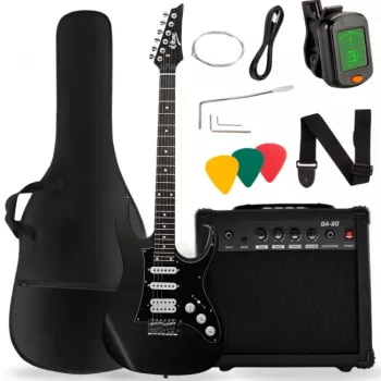 V-TONE EGA 39 MBK elektrische gitaar 4/4 Stratocaster