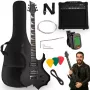 V-TONE EGS 39 MBK elektrische gitaar 4/4 zwart mat