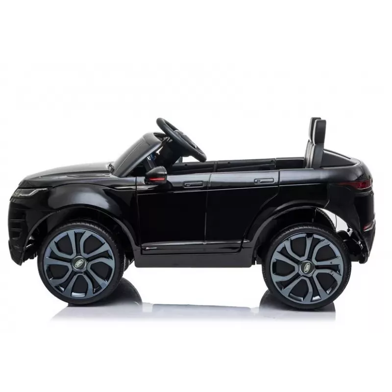LEAN CARS Range Rover Evoque elektrische kinderauto zwart gelakt