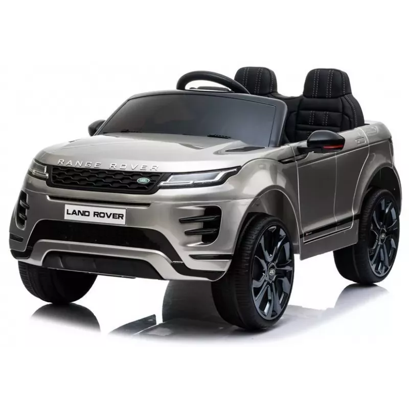 LEAN CARS Range Rover Evoque elektrische kinderauto zilver gelakt
