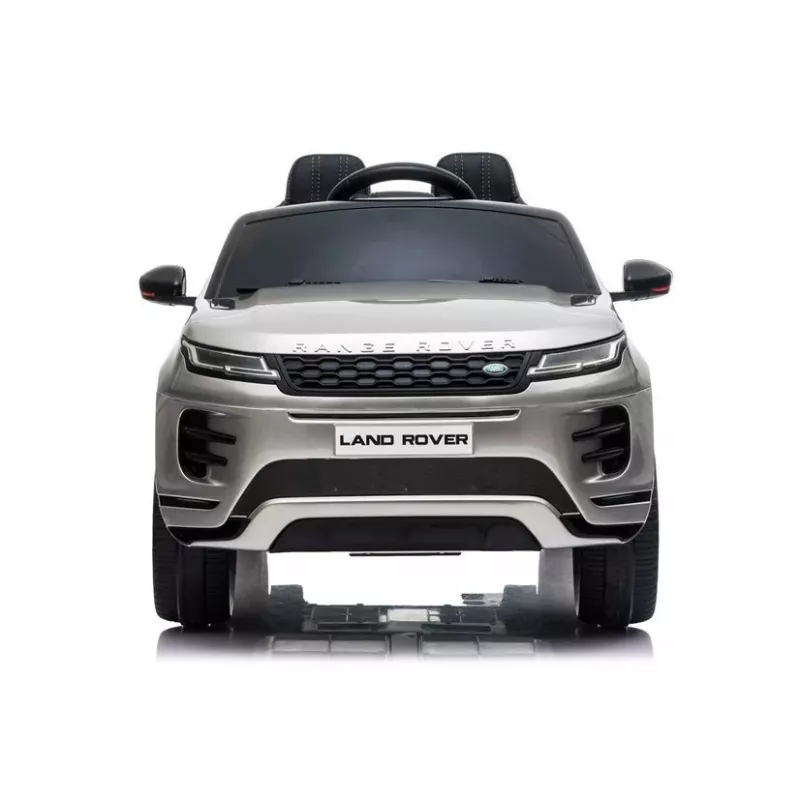 LEAN CARS Range Rover Evoque elektrische kinderauto zilver gelakt