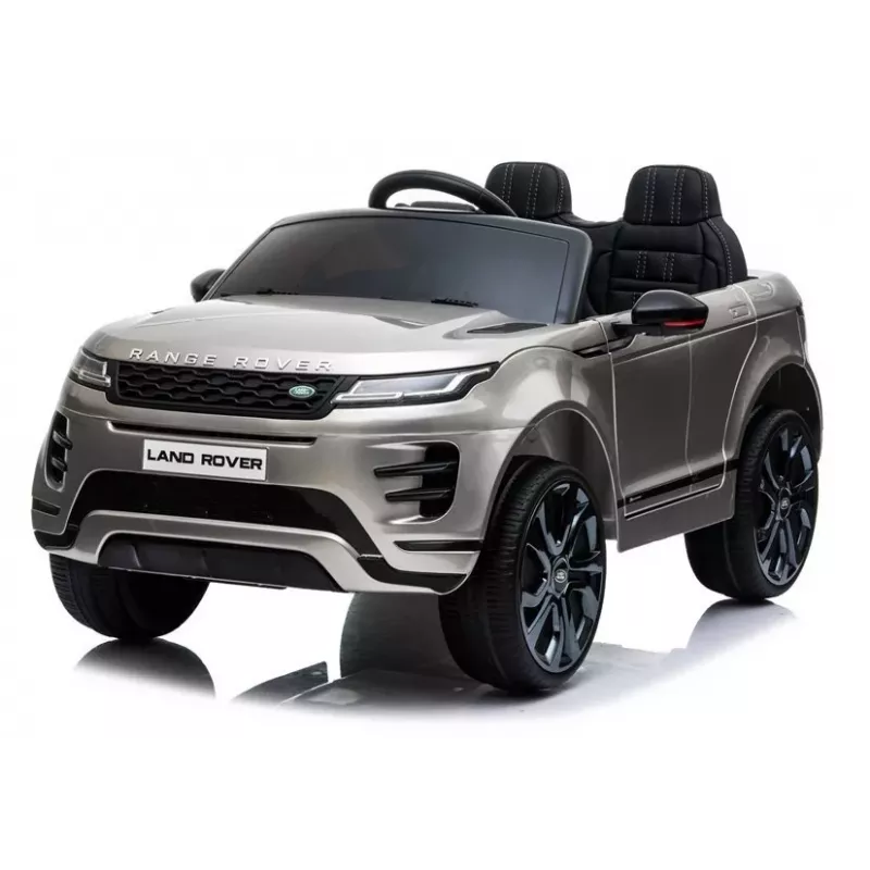 LEAN CARS Range Rover Evoque elektrische kinderauto zilver gelakt