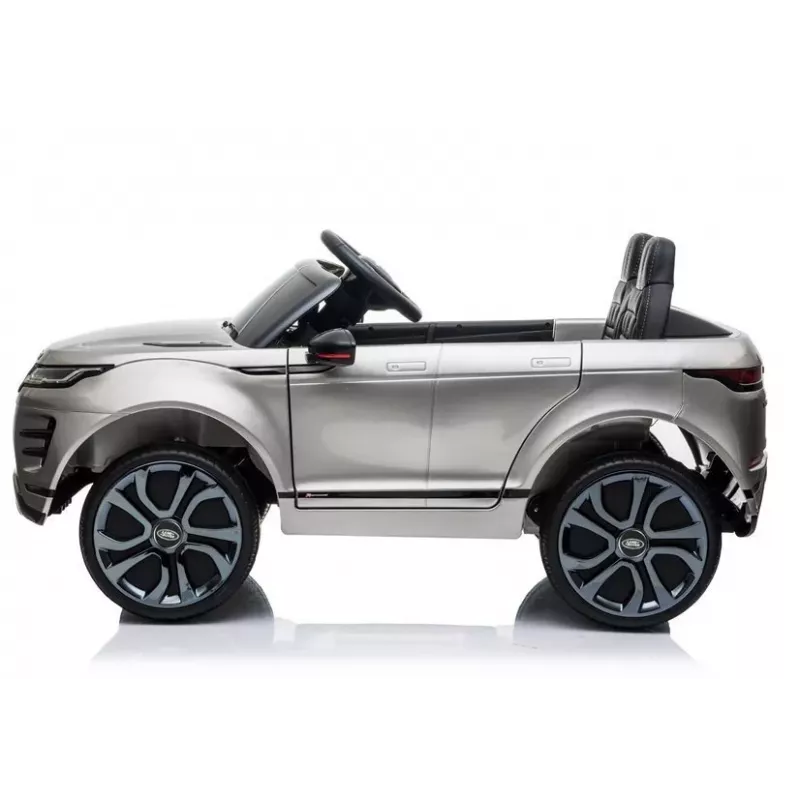 LEAN CARS Range Rover Evoque elektrische kinderauto zilver gelakt