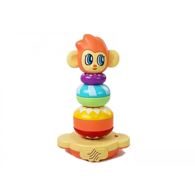 LEAN TOYS Educatieve Aap Piramide met Geluiden, Getallen Leren