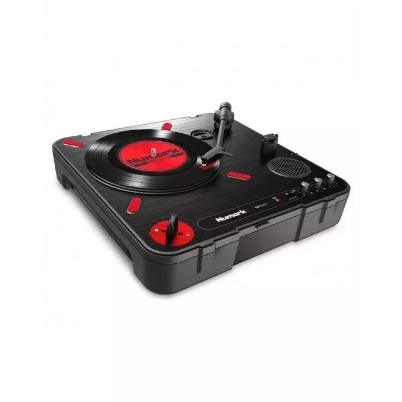 Numark PT01 Scratch - semi-automatische draagbare platenspeler met dj-scratch-schakelaar