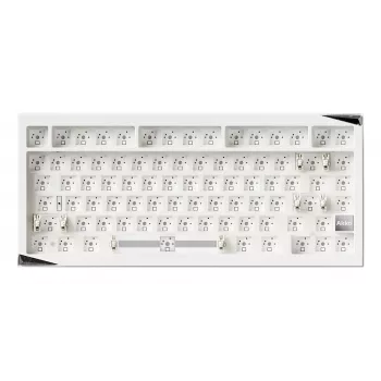 AKKO DIY barebone mechanisch toetsenbord-kit 75% 82-toetsen triple mode hot-swappable gasket mount wit