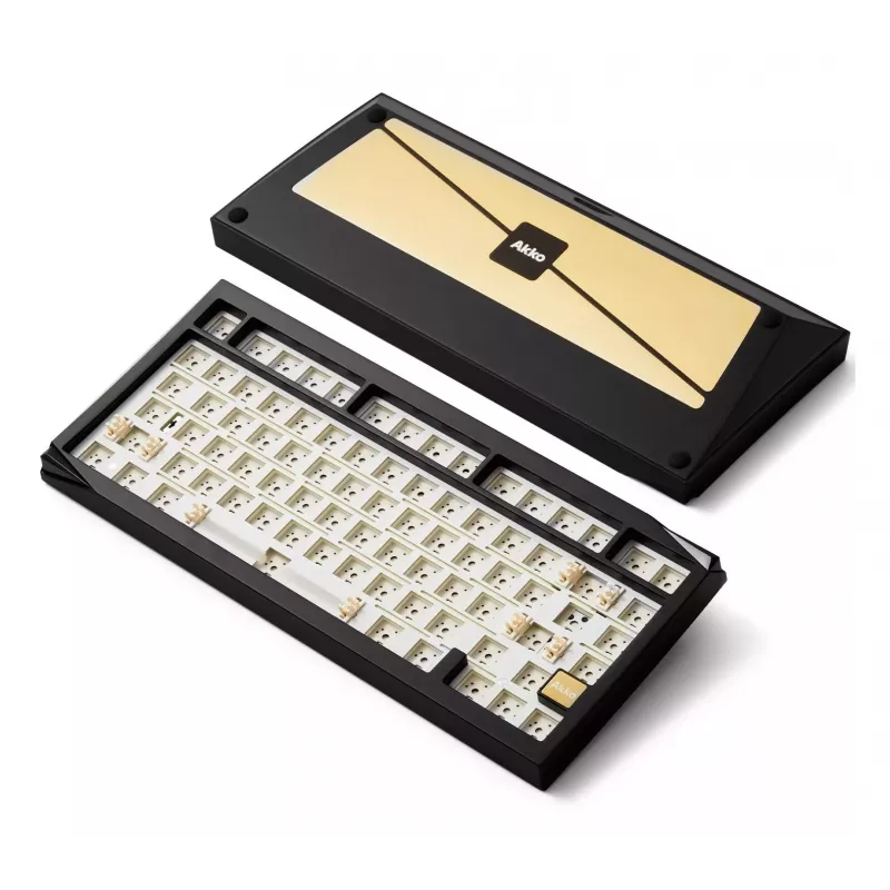 AKKO DIY barebone toetsenbord 65% 68-toetsen tri-mode hot-swappable zwart