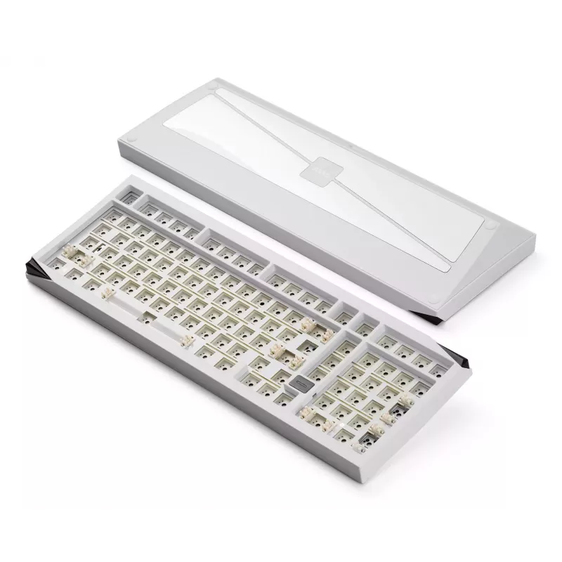 AKKO DIY barebone toetsenbord 65% tri-mode RGB hot-swappable wit
