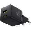 Baseus Palm 30W USB-C USB-A Oplader Zwart
