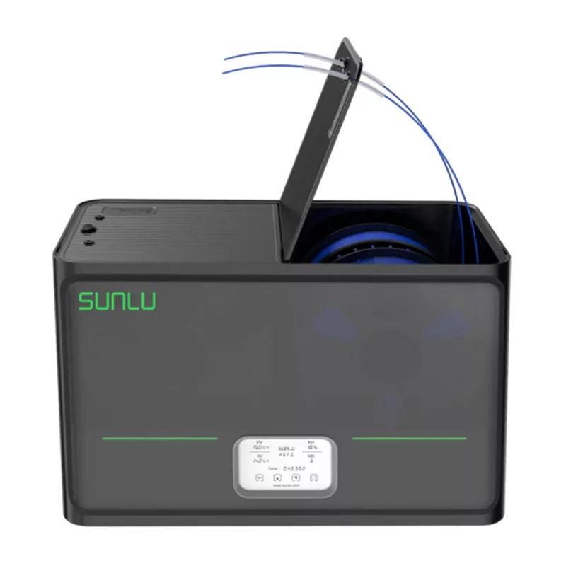 Sunlu S4 filamentdroger 2-spoelen 360° PTC-verwarming 35-70°C LCD-touchscreen