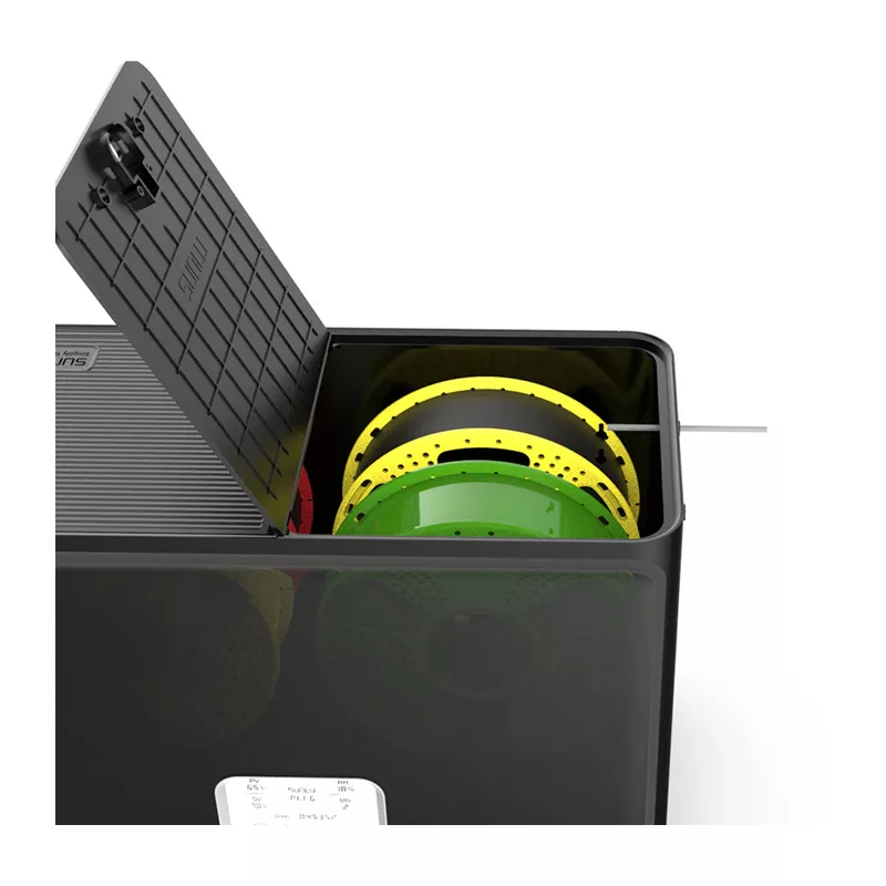 Sunlu S4 filamentdroger 2-spoelen 360° PTC-verwarming 35-70°C LCD-touchscreen