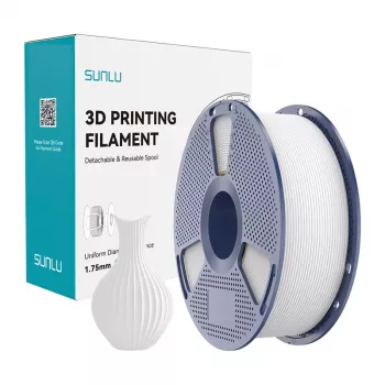 SUNLU PLA Classic wit filament 1,75mm 1KG