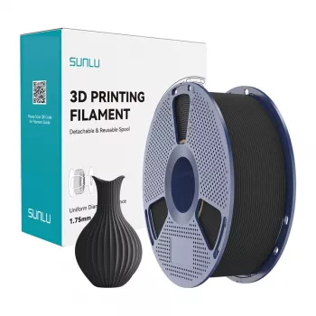 SUNLU PLA Classic zwart filament 1,75mm 1KG