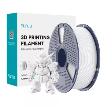 SUNLU PLA+ 2.0 filament 1,75 mm wit 1 kg