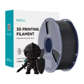 SUNLU PLA+ Filament 1,75 mm zwart 1 kg