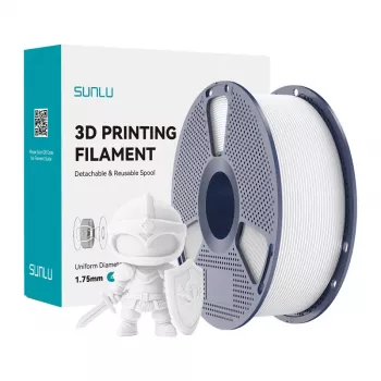 SUNLU PLA+ Filament 1,75 mm wit 1 kg